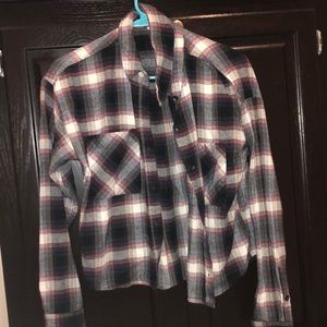 Forever 21 cropped flannel